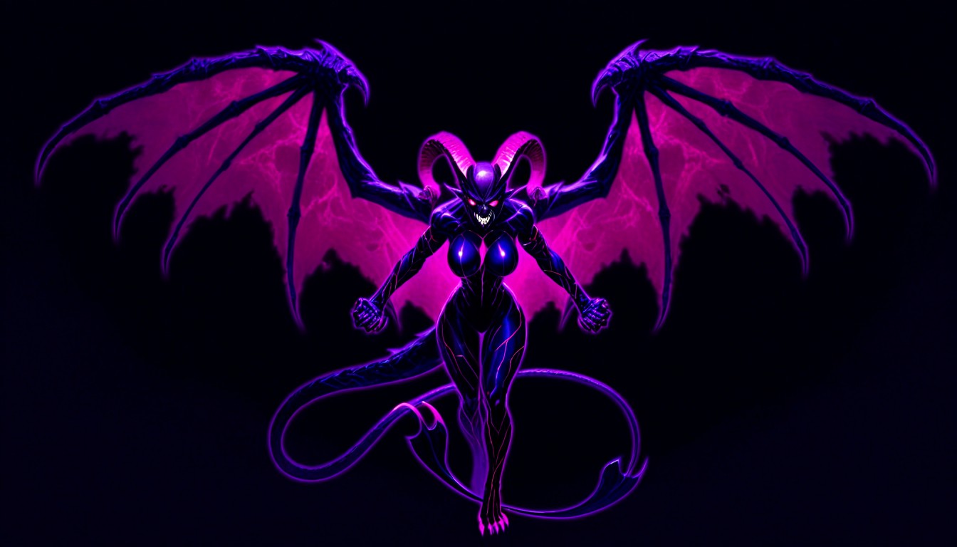 Neon, Ultra Quality, Succubus Hentai AI Porn