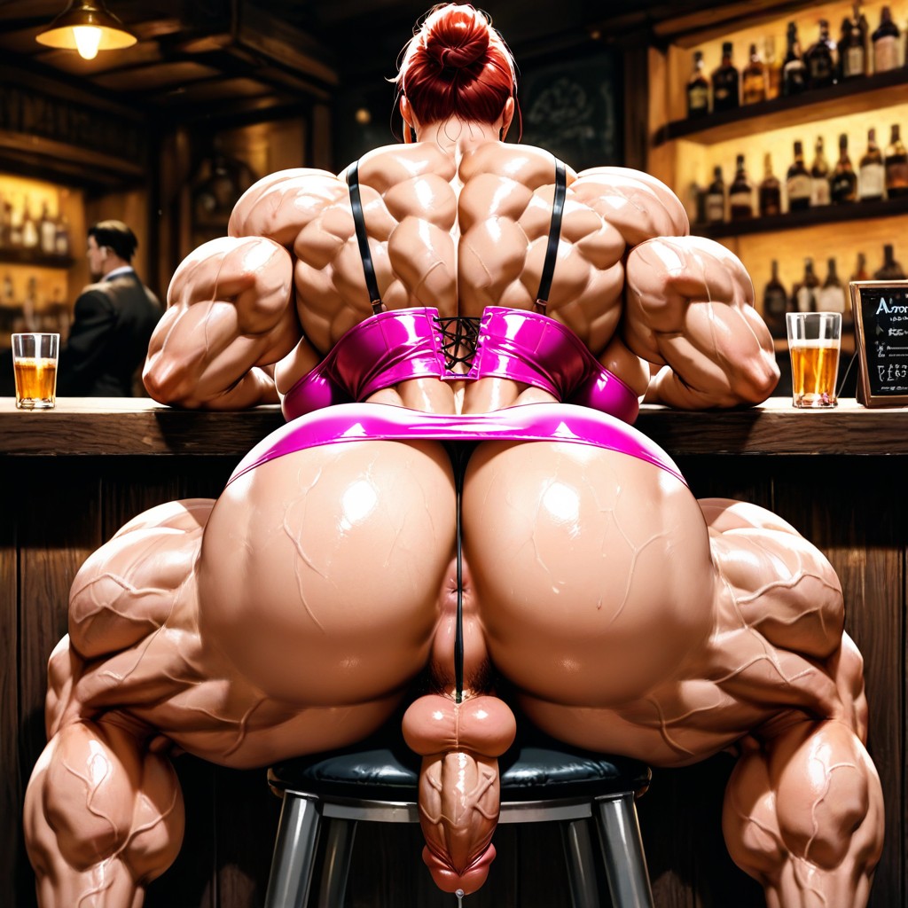 Massive Muscle Trapez, Dumptruck Ass, Rounded Breasts Hentai AI Porn