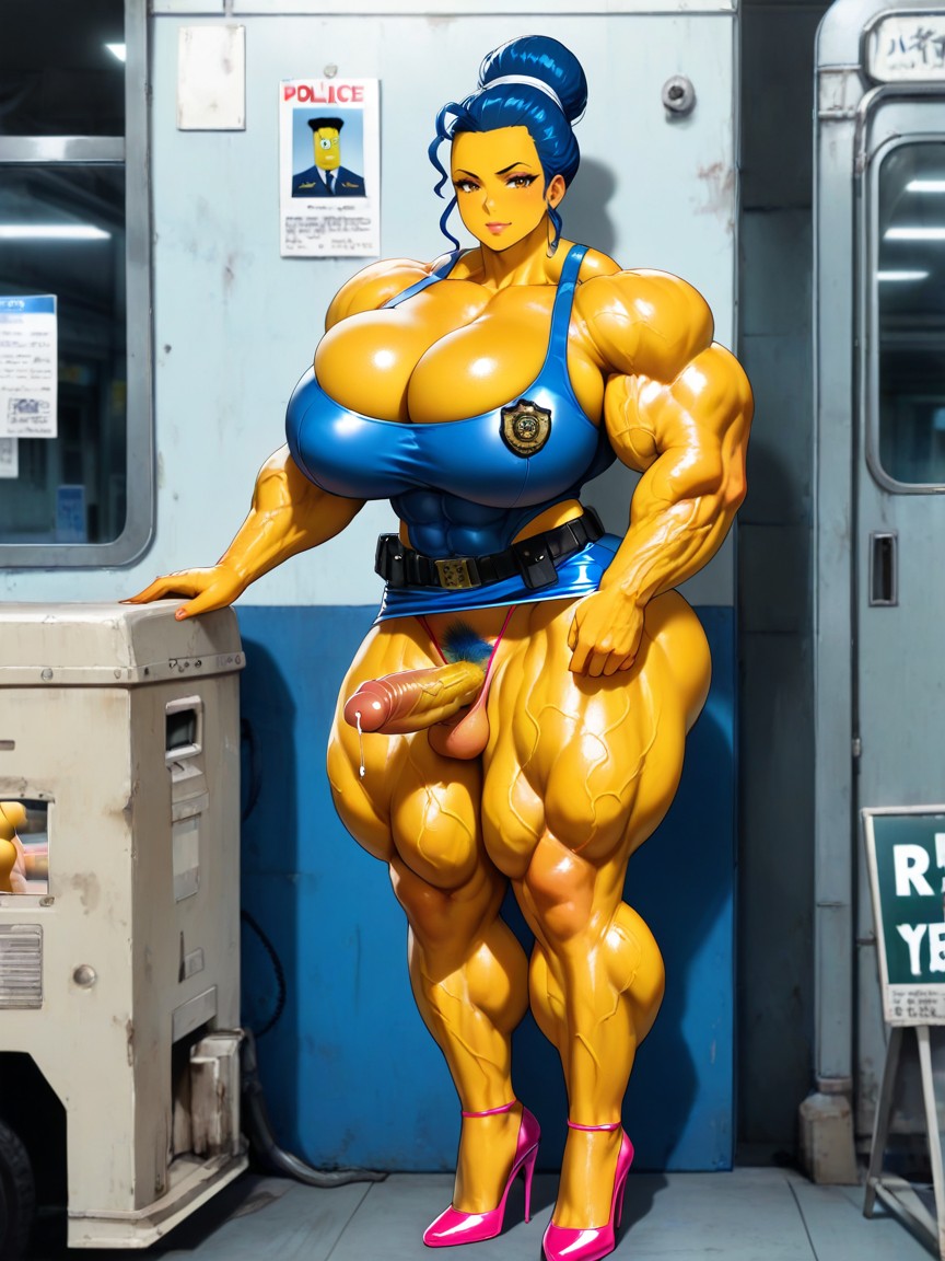 Futanari, Thick Thighs, Bodybuilder Hentai AI Porn