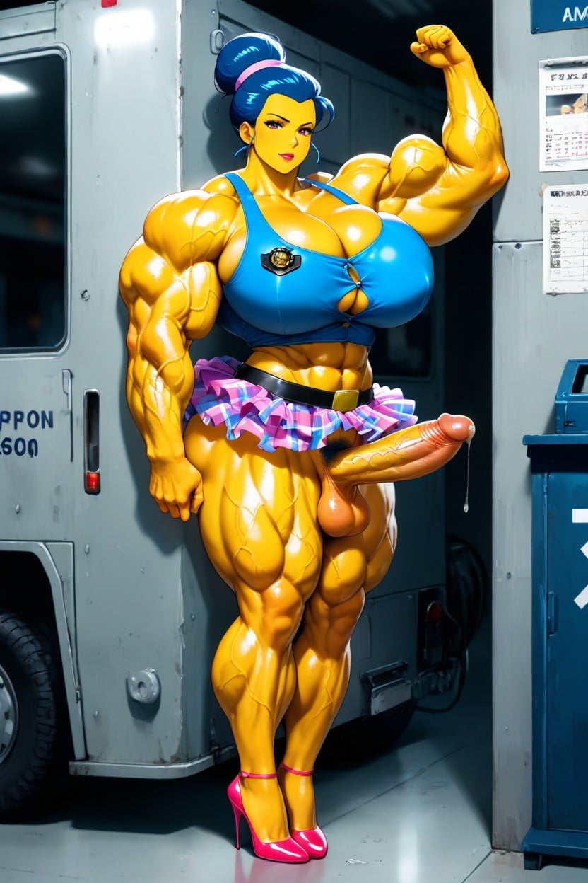 Muscle Shoulders, Bodybuilder, Standing Hentai AI Porn