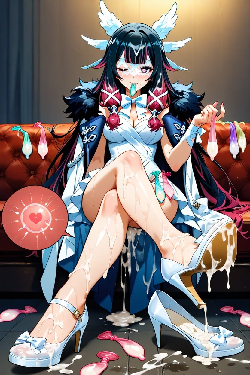 Legs Crossed, Covered By Cum, Cum On Legs Hentai AI Porn