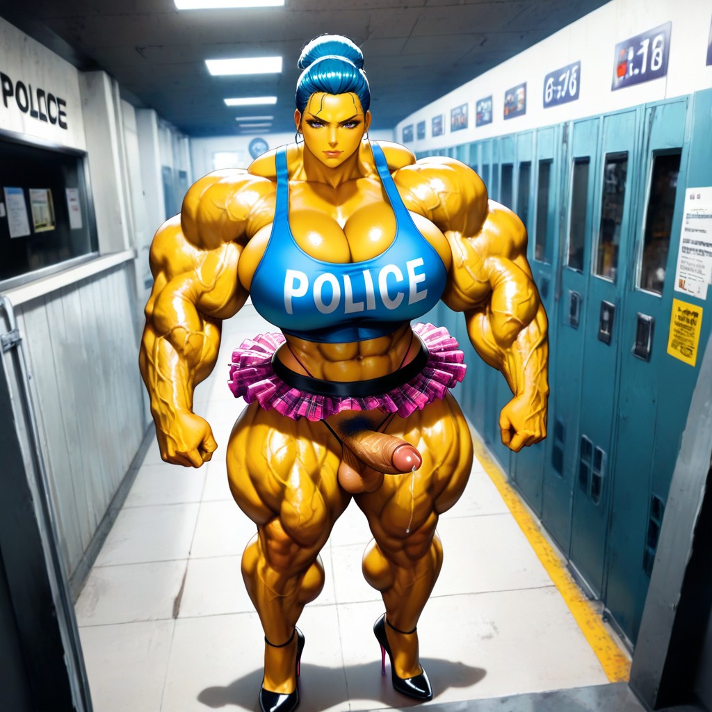 Erection, Muscular Breasts, Amazon Body Hentai AI Porn