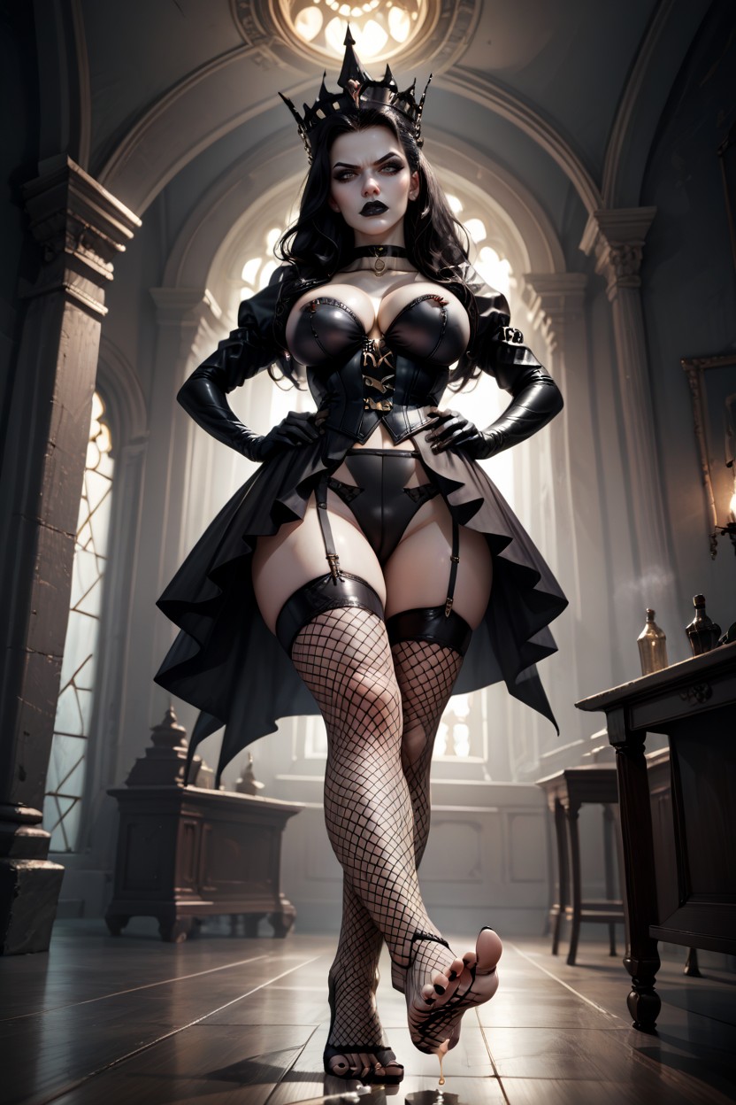 Dominatrix, Clit Piercing, Long Legs Hentai AI Porn