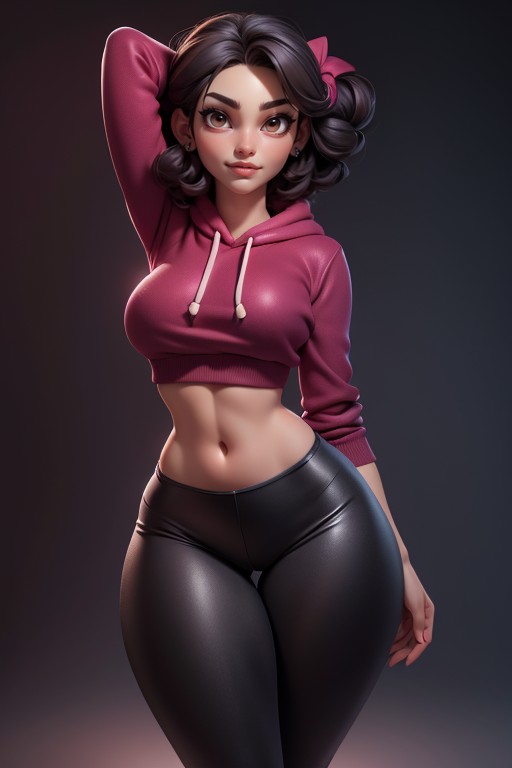 Very Thick And Strong Looking Thighs, Hoodie, Psylockemarvel Hentai AI Porn