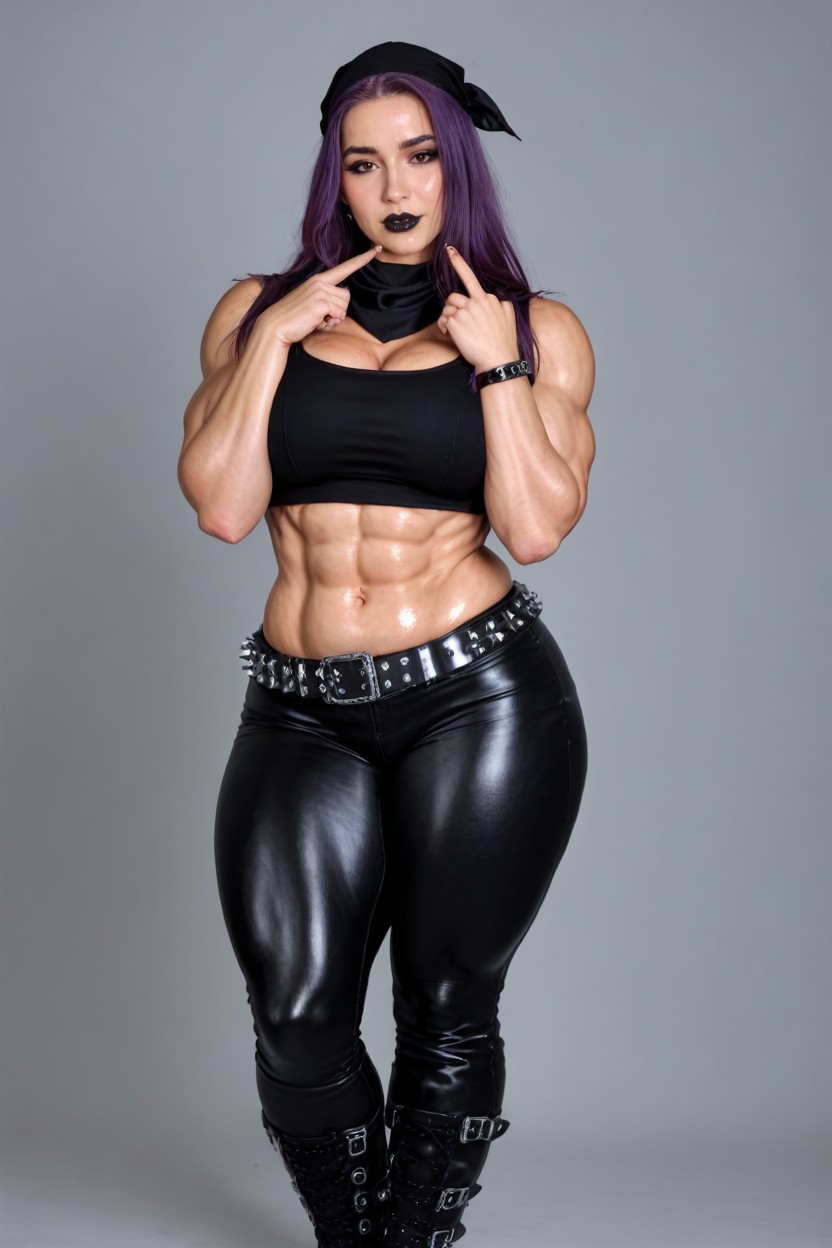 Oily Skin, Strong Arms, Rosy Cheeks AI Porn