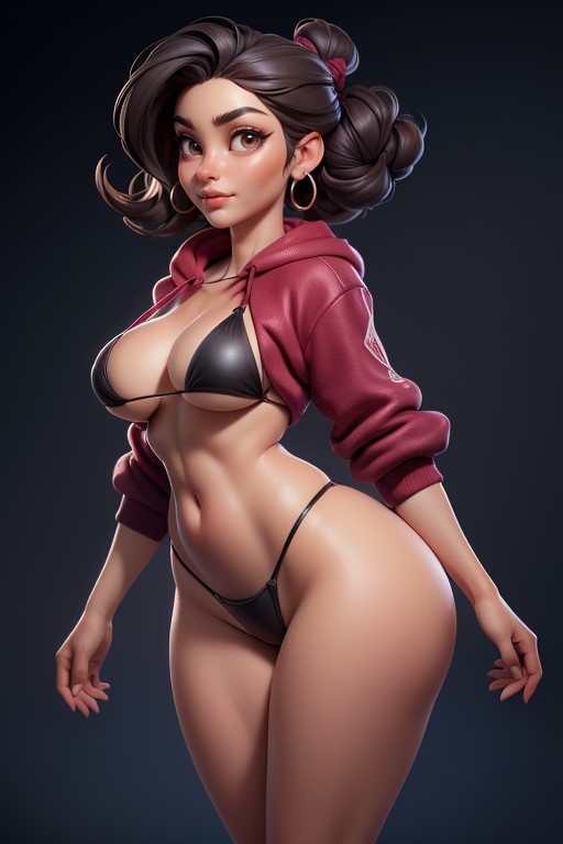 Gorgeous Arab North African Woman, Tan Skin, Tanned Skin Arab Hentai AI Porn