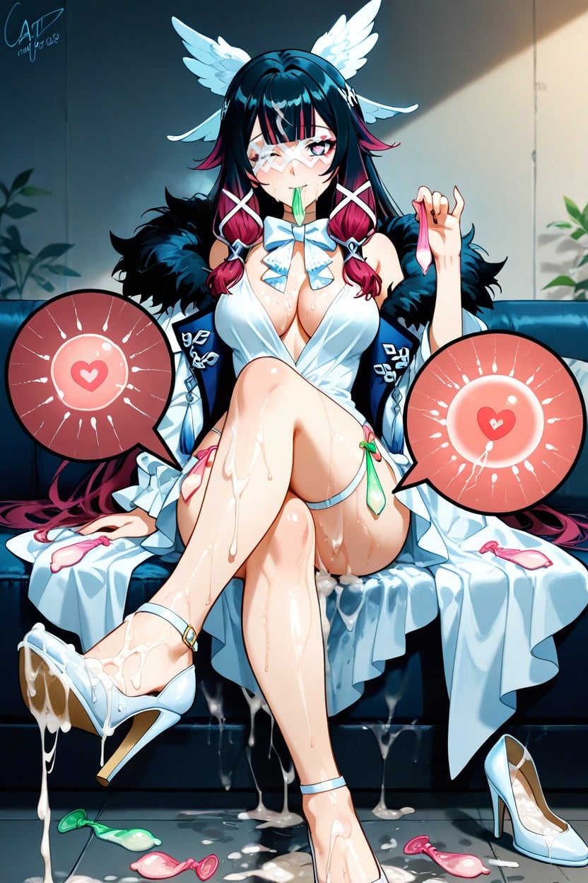 Style Anime, Sperm Covered Feet, Cum On Face Hentai AI Porn