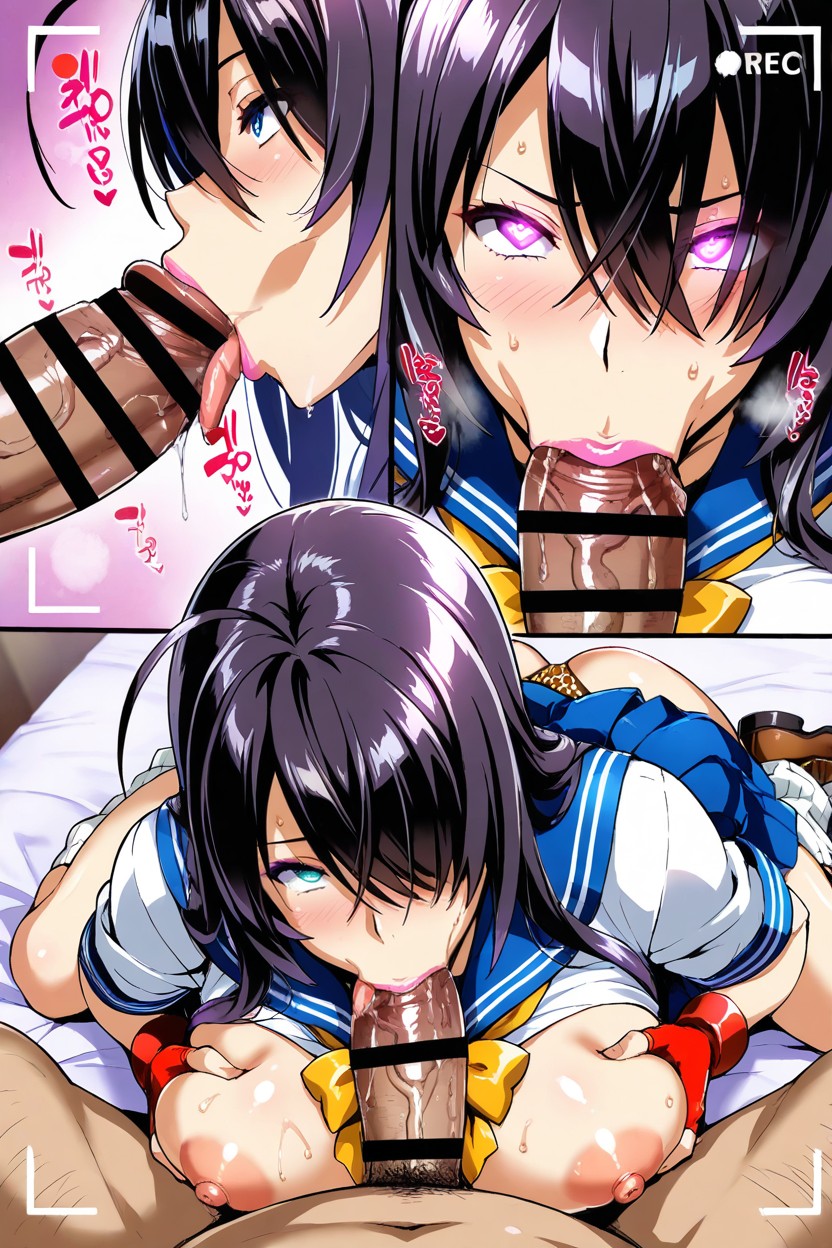 Black Hair, Gigantic Dick, Vulgarity Hentai AI Porn