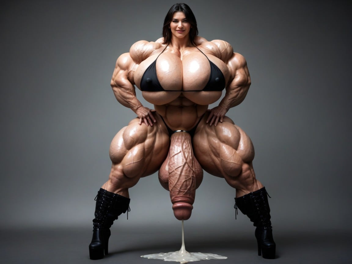Sweaty, Tall, Solo Porno IA transsexuelle