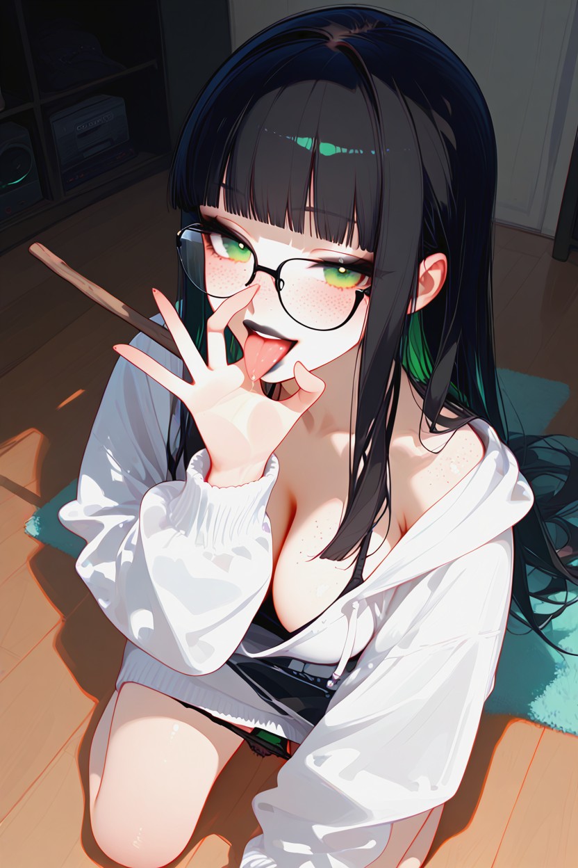 Opened Mouth, Pegging, Pubic Hair Hentai AI Porn