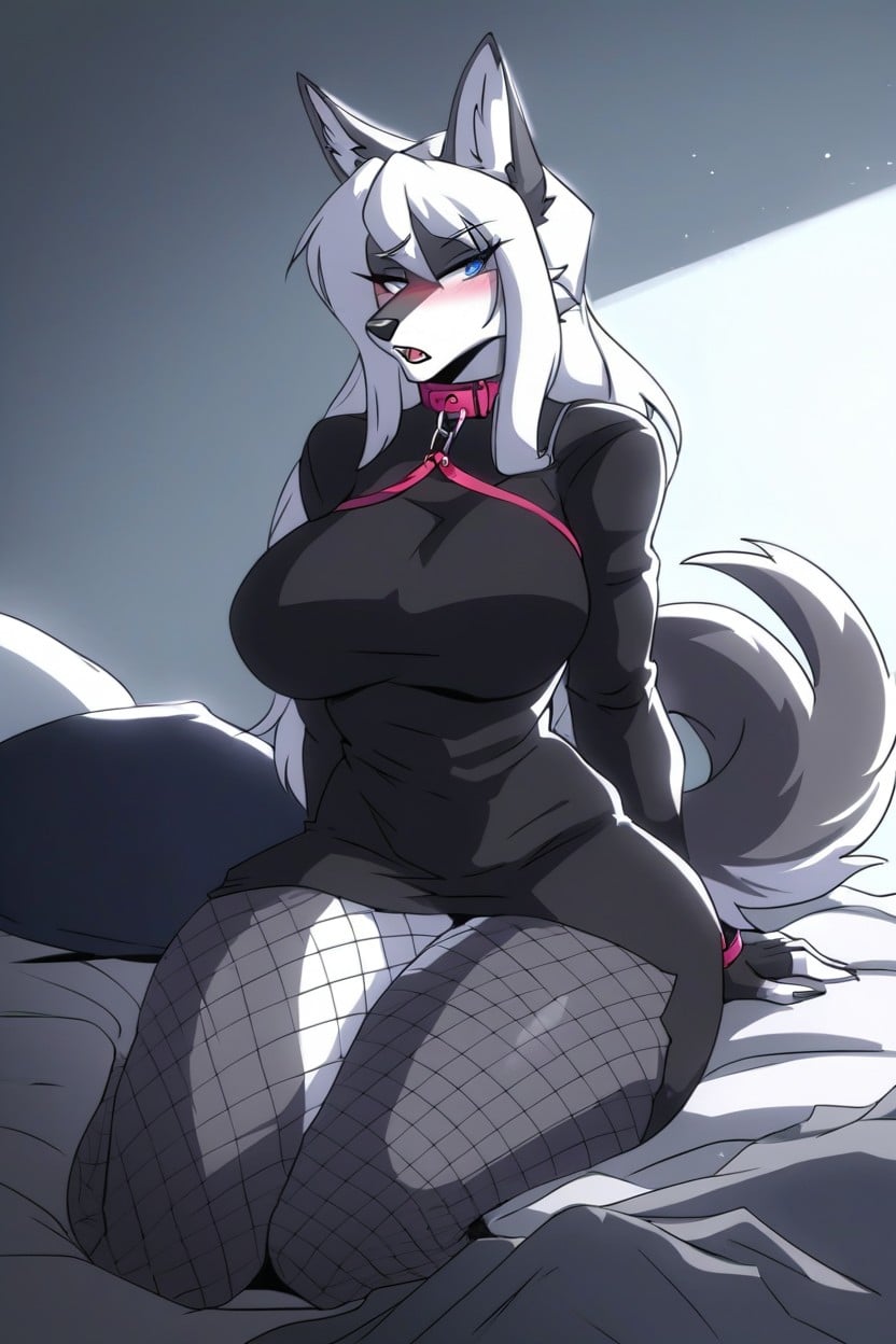 Sweater, Wolf, Long Length Furry AI Porn
