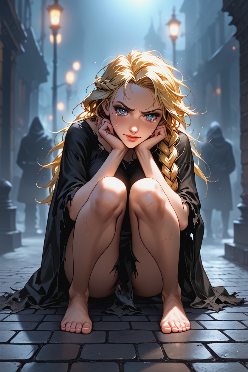 Top Down, Break Blonde, Tangled Hair Hentai AI Porn