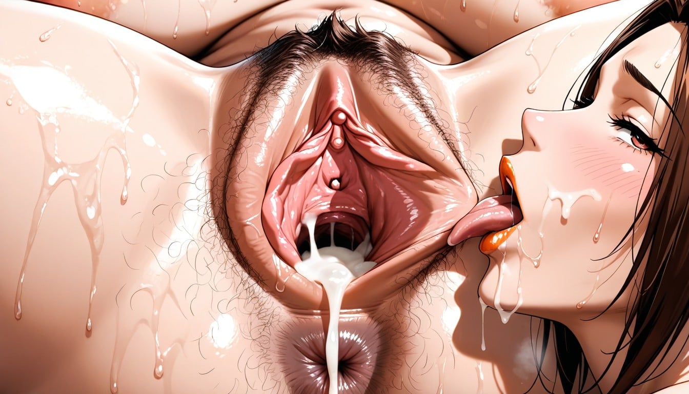 Beautiful Labia, Close Up Cervix Os, Puffy Pussy Hentai AI Porn