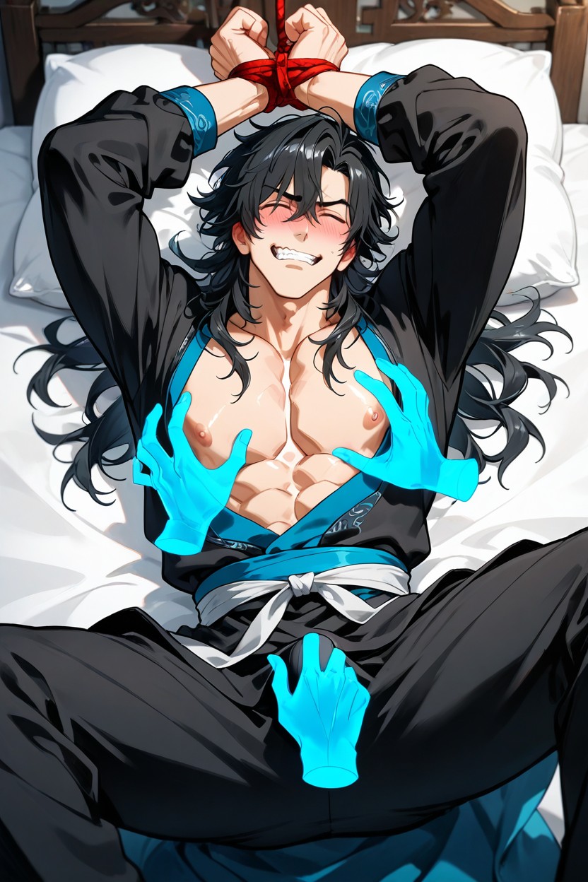 Black Hair, Hands Tied Above, Tied Up Porno gay IA
