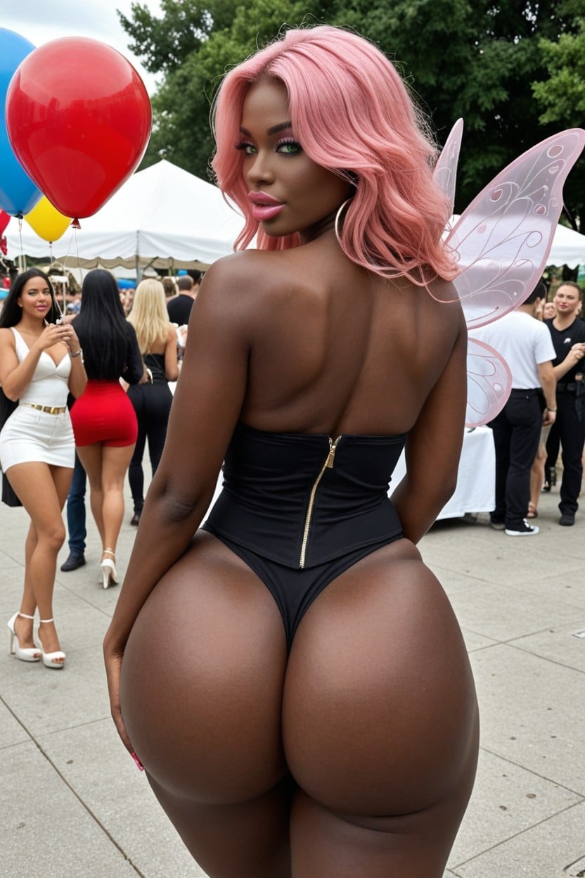 Stay Standing, Marinette, Hyper Massive Gigantic Ass Ebony AI Porn