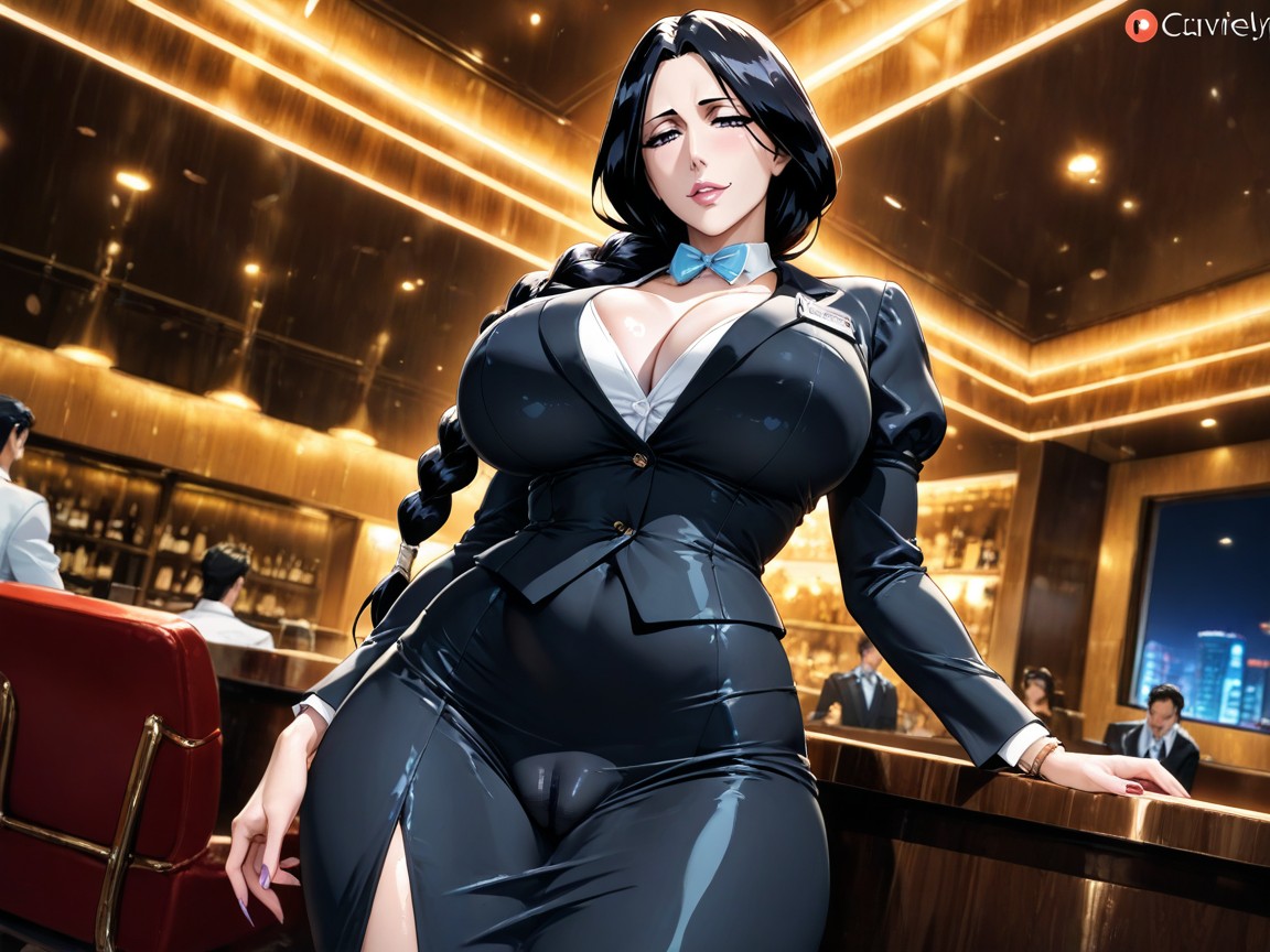 Receptionist Outfit, Bimbo, Seductive Hentai AI Porn