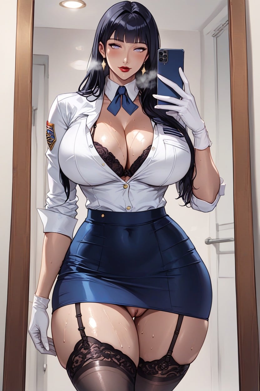 White Gloves, High Resolution, Motherly Face Hentai AI Porn