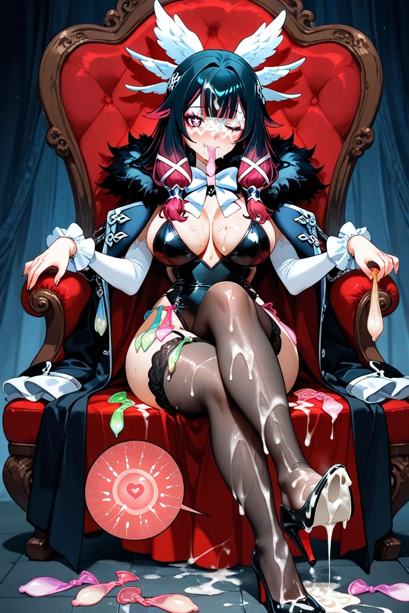 Sperm Covered Feet, Foot Stepping Into Semen Soaked High Heel, Cum On Penis Hentai AI Porn
