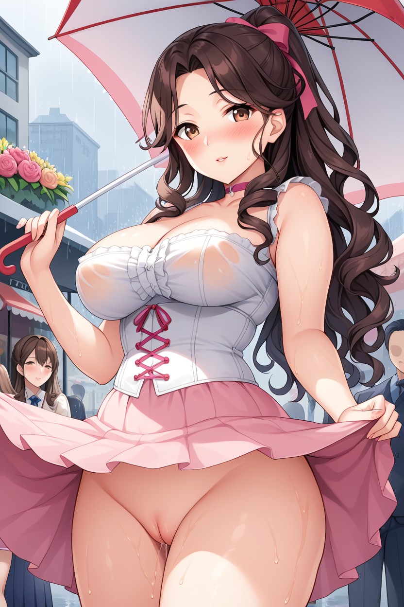 Dutch, Detailed Face, City Park Hentai AI Porn
