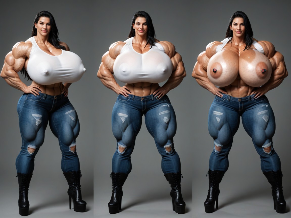 Thicc Thighs, Curvy Body, Armpint Hairs AI Porn