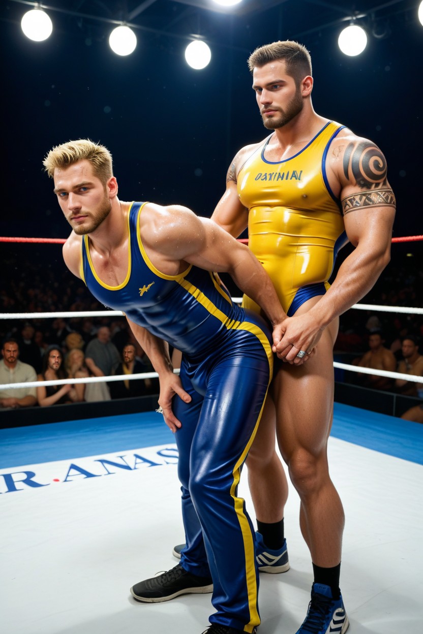 Sweaty, 18+, Bent Over AI Gay Porn