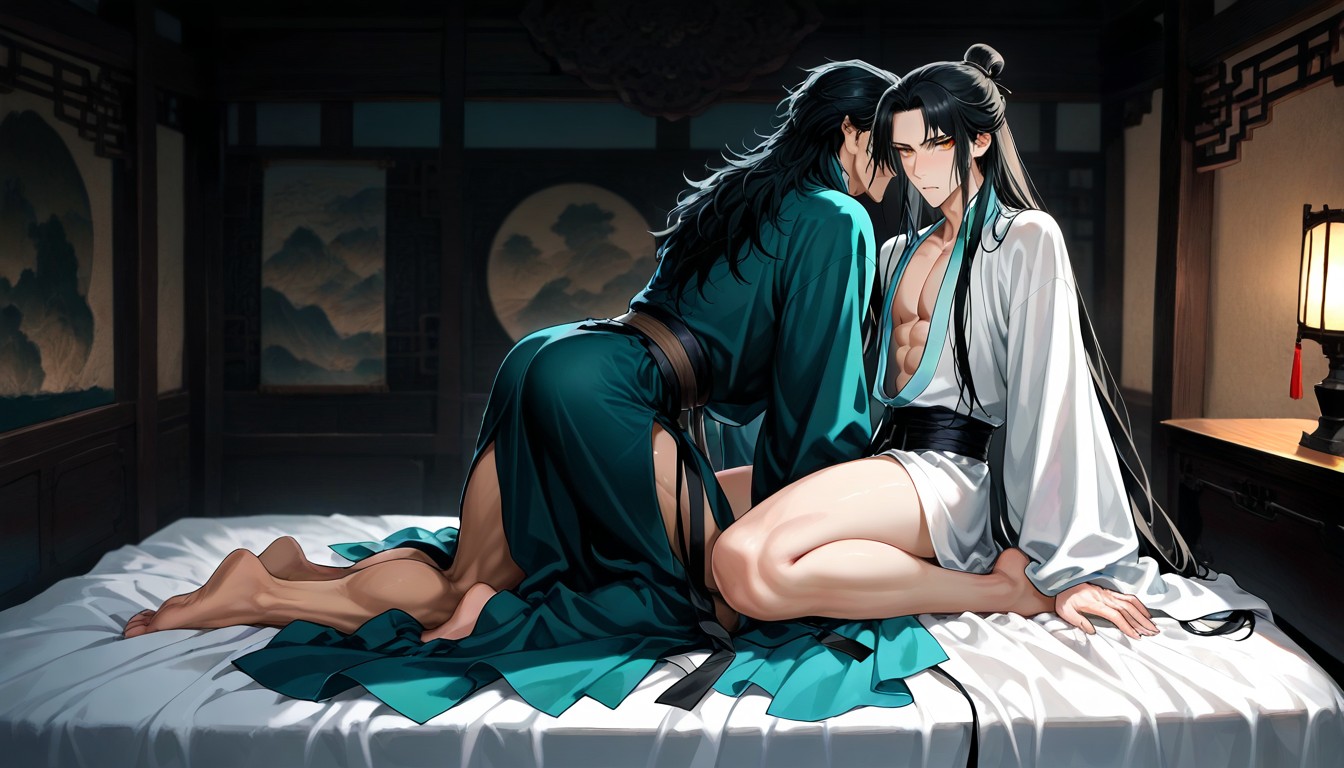 Slightly Messy Hair, Firm Ass, Swordplay Costume AI Gay Porn
