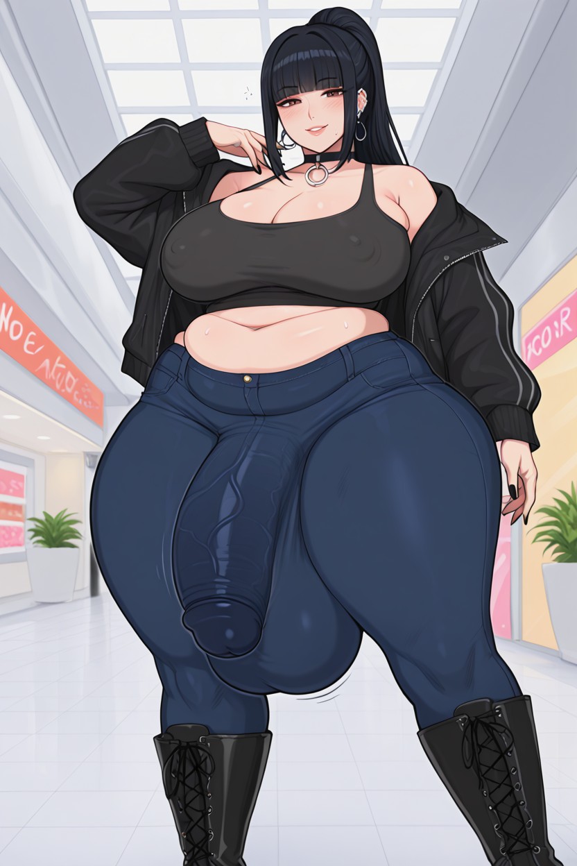 Mall, Kpop Idol, Ponytail Shemale AI Porn