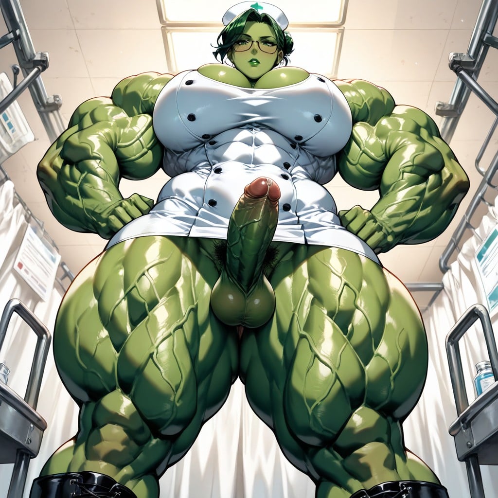 Bodybuilder, Boots, Ultra Muscular Hentai AI Porn