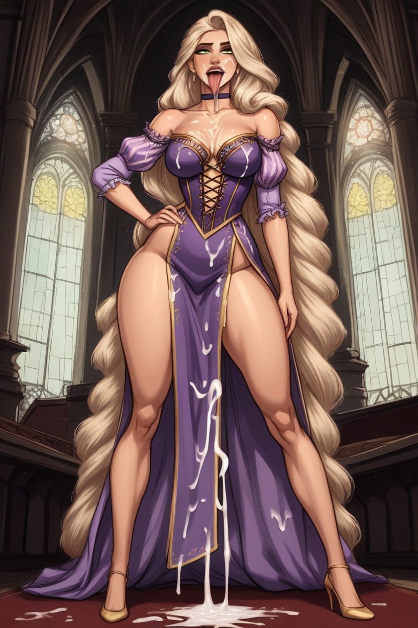 Full Body, Dark Dusty Eyeshadows, Always Clothes On AI Porn