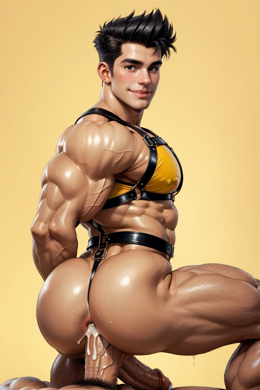 Huge Cock, Huge Muscular Body, Huge Pecs AI Gay Porn