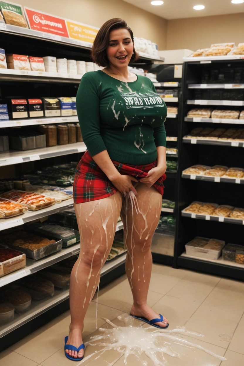 Grocery, Extremely Used, Embarrassed AI Porn
