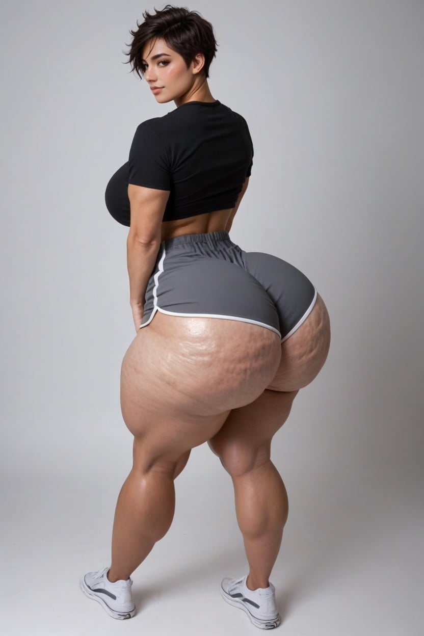 Focus On Sexy Waist, Brown Skin, Black Hair Porno IA