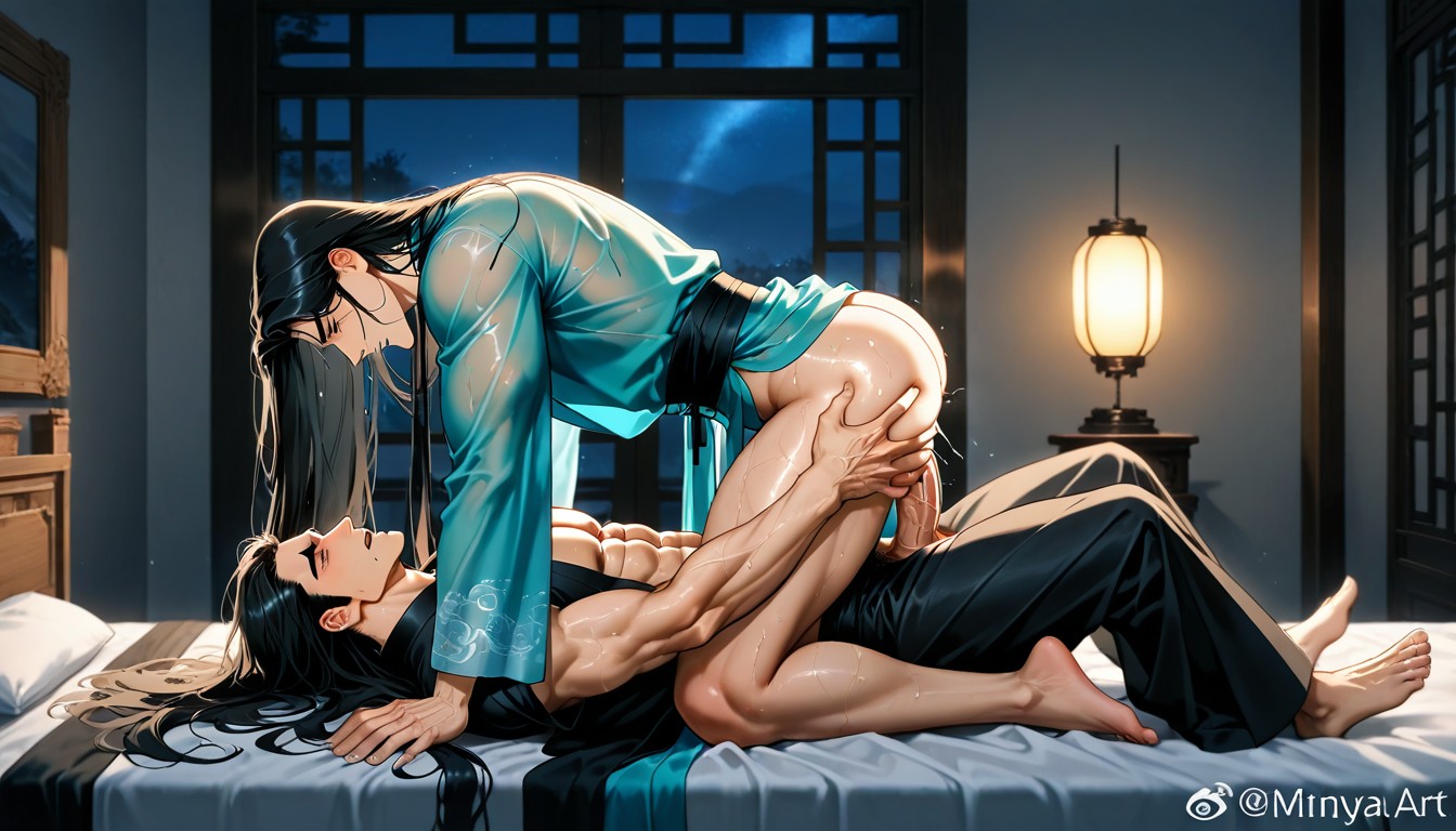 Indoors, Thick Thighs, Sweaty AI Gay Porn