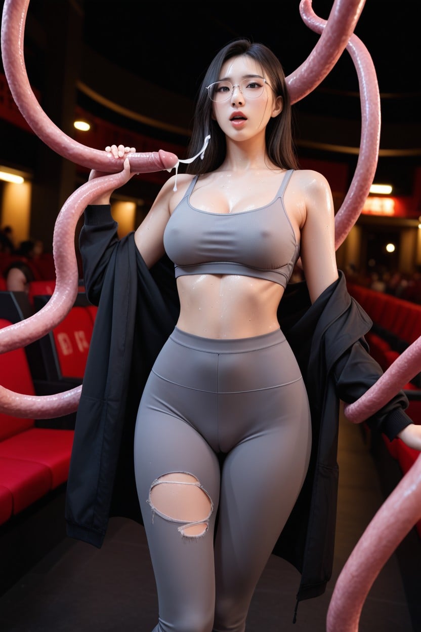 Snatched Waist, Detailed Face, Sexy Porno IA Asiatique