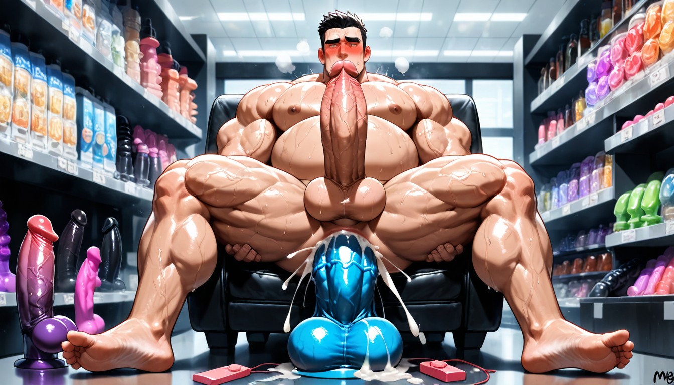 Full Body, Naked, Moaning AI Gay Porn