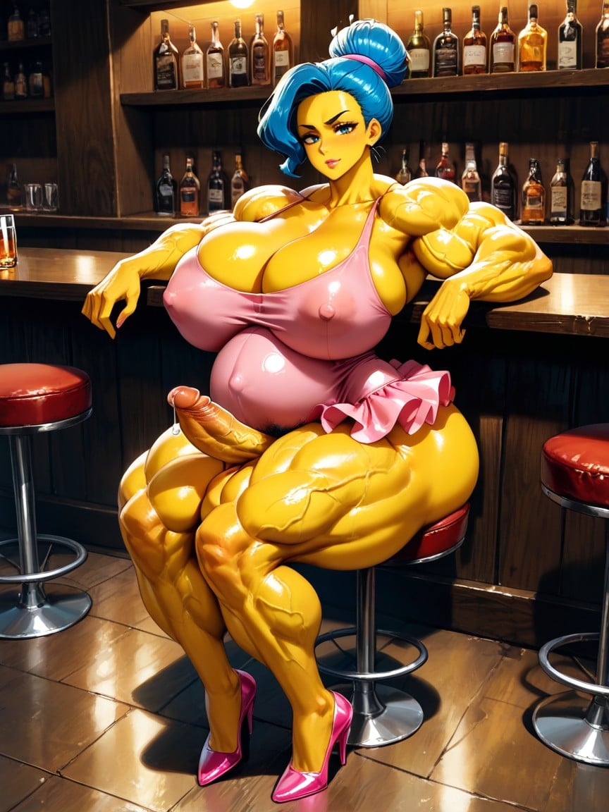 Erect Penis, Huge Biceps, Muscle Shoulders Hentai AI Porn