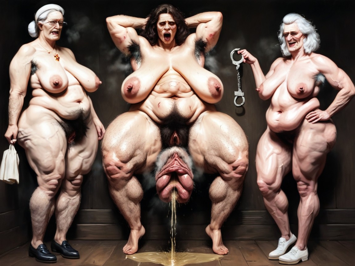 Hairy Legs, Grunting, 60+ AI Porn