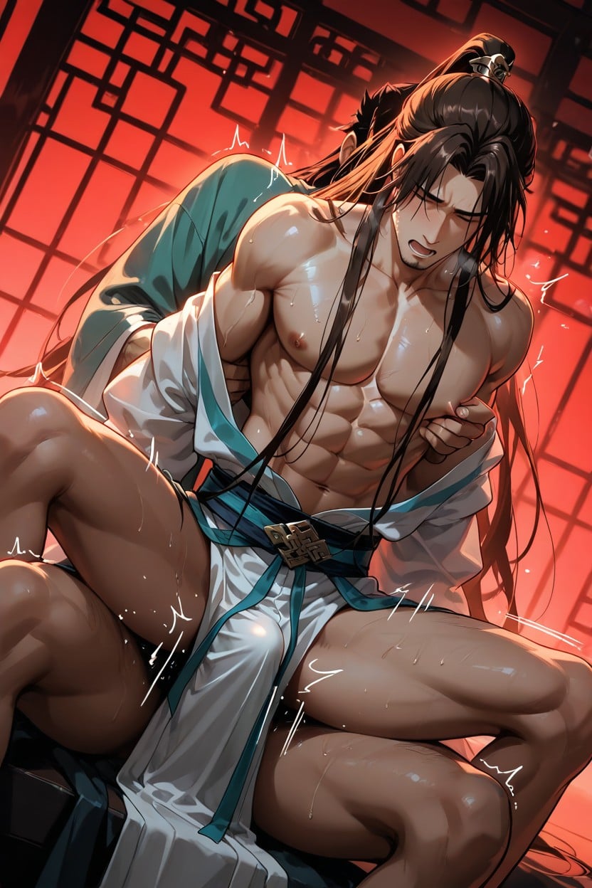 Arched Back, Anime Style, 18+ AI Gay Porn