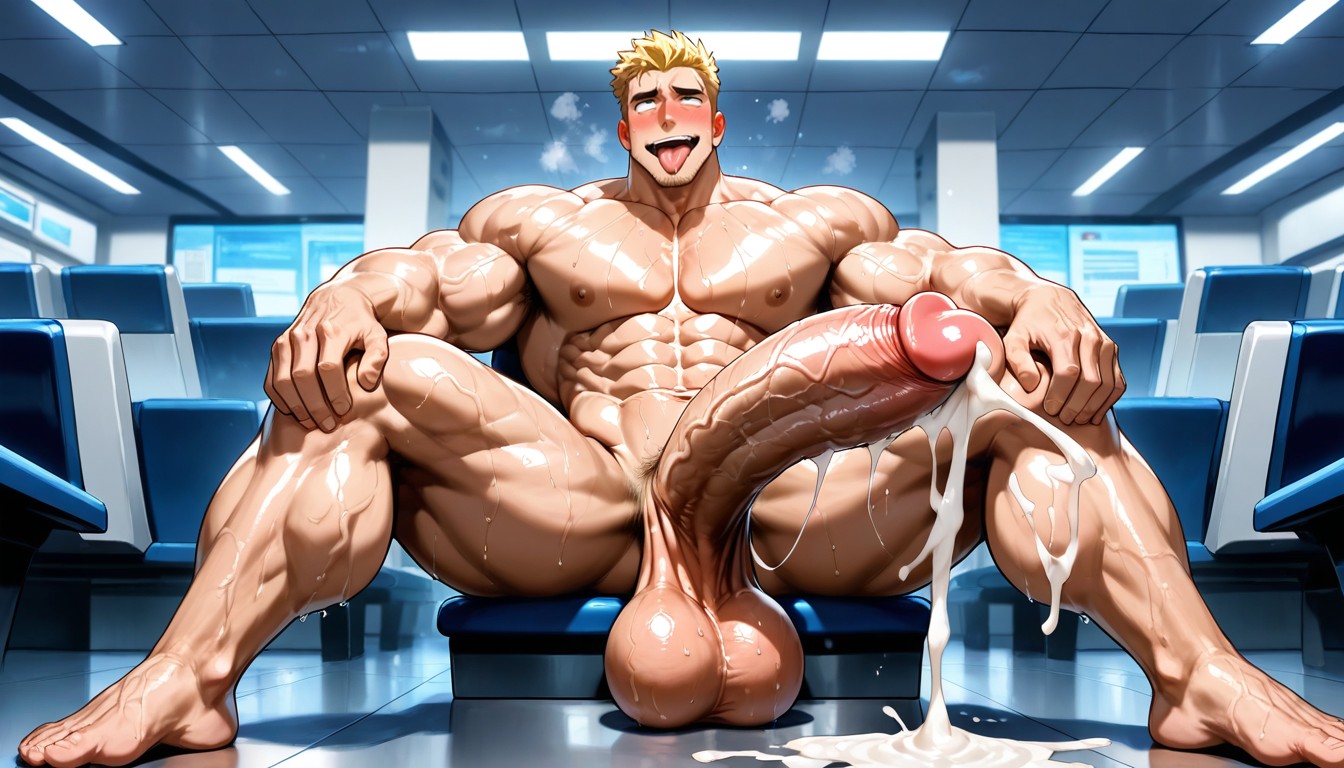 Hyper Cum, Abs, Smooth AI Gay Porn