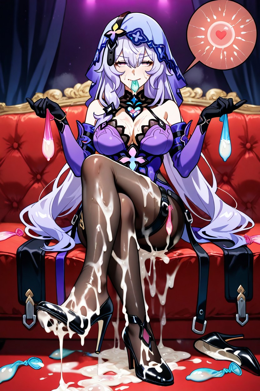 Legs Crossed, Cum On Feet, Medium Ass Hentai AI Porn