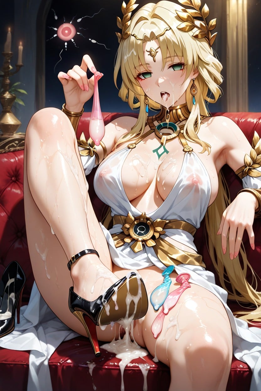 Drinking Semen, Excessive Semen On Everywhere, Sperm Covered Feet Hentai AI Porn