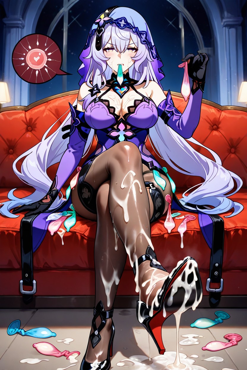 Drinking Semen, Sperm Covered Feet, Used Condom Waistband Hentai AI Porn