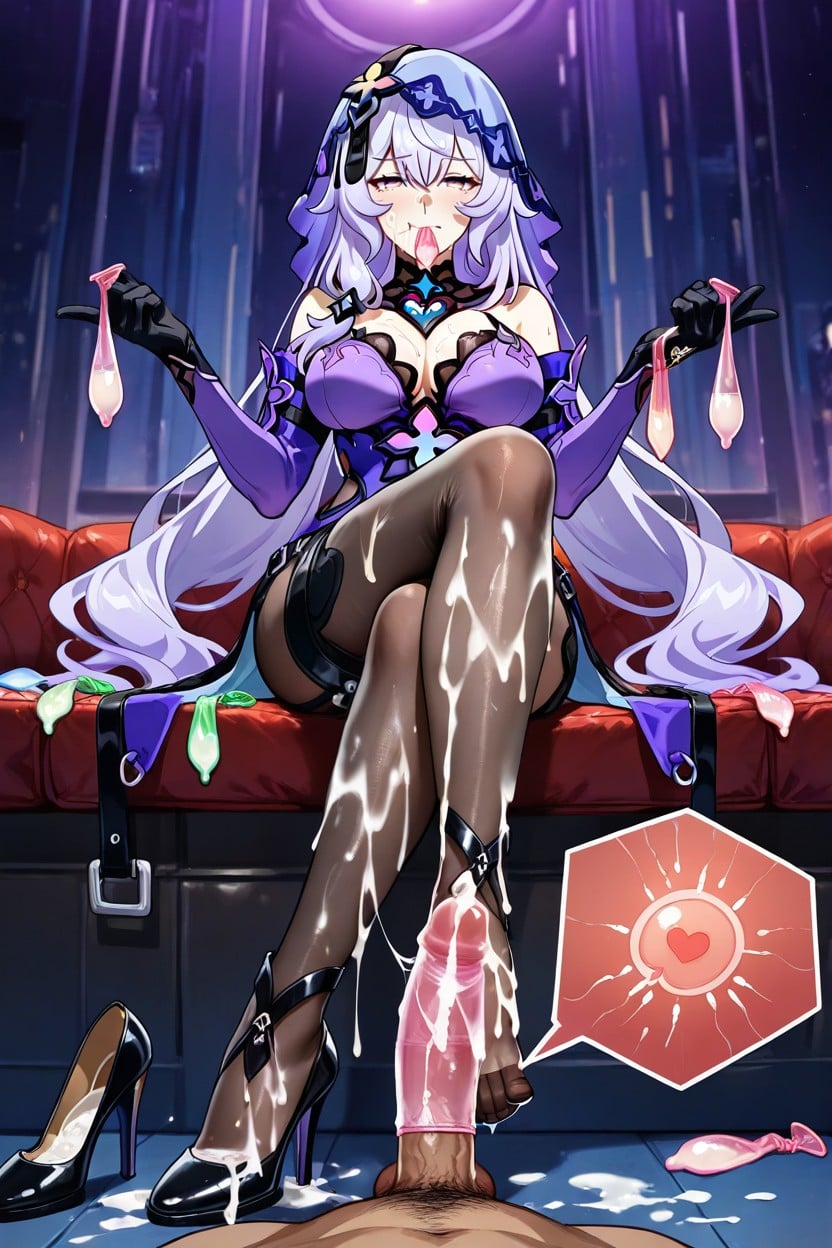 After Sex, Cum On Feet, Black Swan From Honkai Star Rail Hentai AI Porn