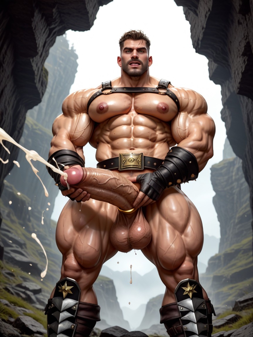 Hyper Realistic, Bottom Up, Pulpy Lips AI Gay Porn