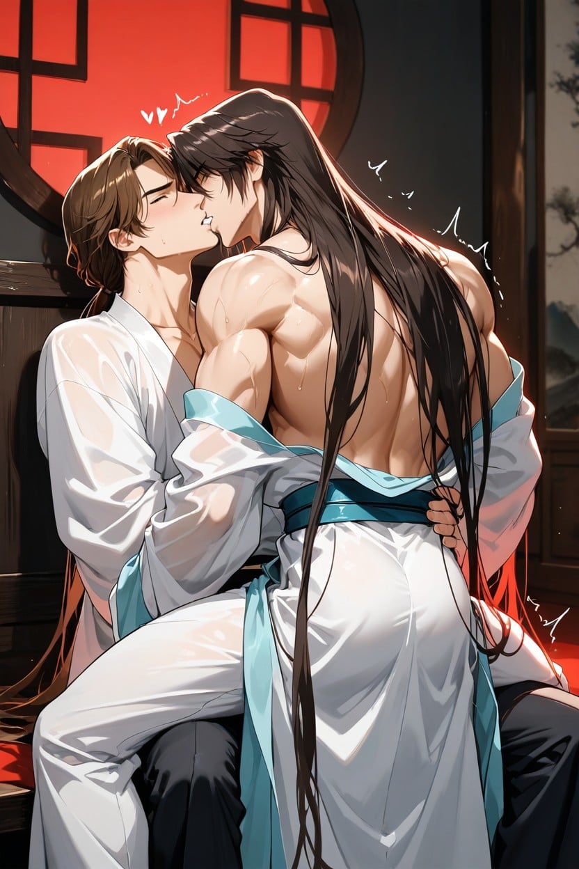 Gay Sex, Prince Hanfu, Legs Spread AI Gay Porn