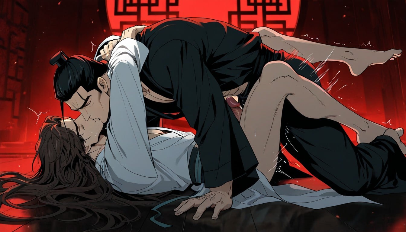 Spread, Biting Neck, Fit AI Gay Porn