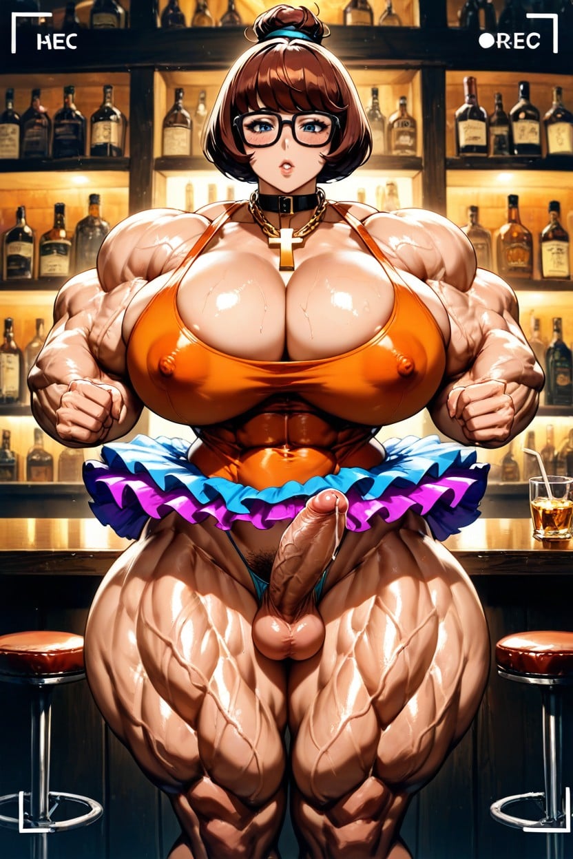 Muscular Breasts, Toned, Ft Tall Hentai AI Porn