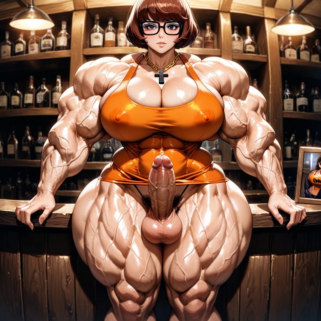 Muscular Veins, Standing, Massive Ass Hentai AI Porn