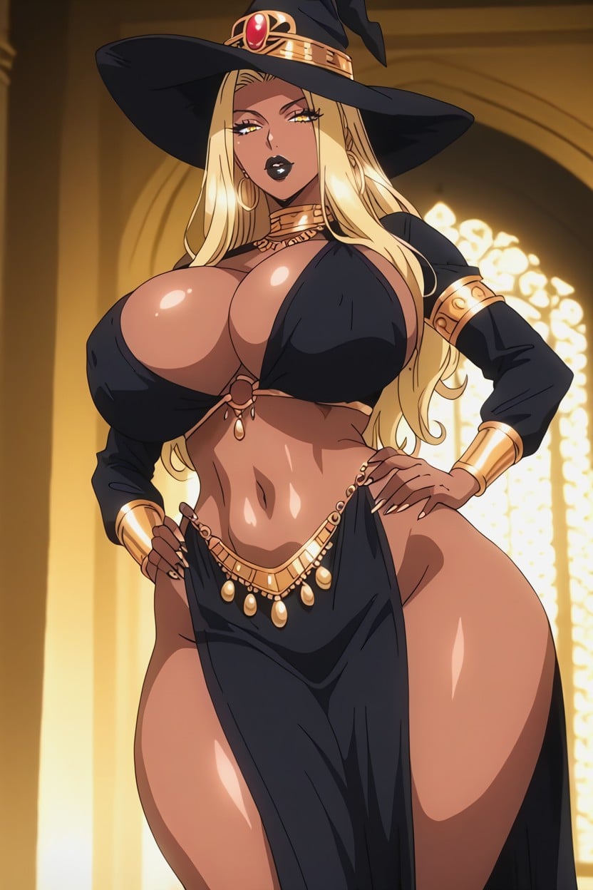 Seductive Figure, Queen, Black Skin Hentai AI Porn