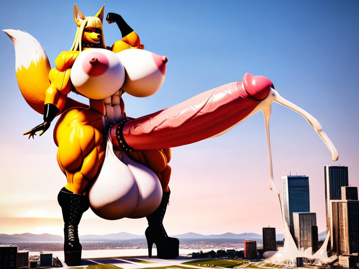 Colossal Breast, Cock, Amazon Furry AI Porn